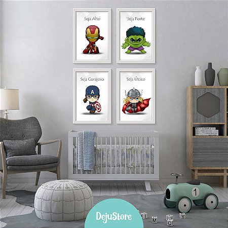 Kit Quadros: Super Heróis