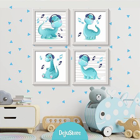 Kit Quadros: Dinossauro Musical