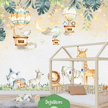 Papel de Parede Safari Floresta Baby