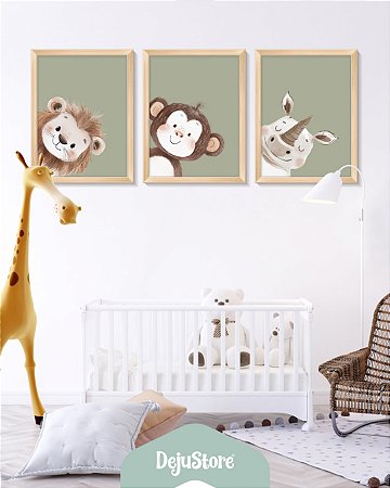 Kit Quadros: Safari Minimalista 2