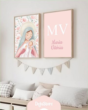 Kit Quadros: Nossa Senhora Aquarela 02