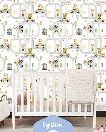 Papel de Parede Carrinhos 01