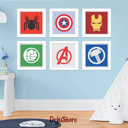 Kit Quadros: Super Heróis