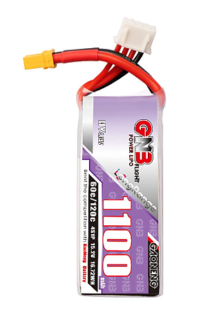 Bateria Lipo 4s GNB HV 1100mah 15.2v XT30 60c