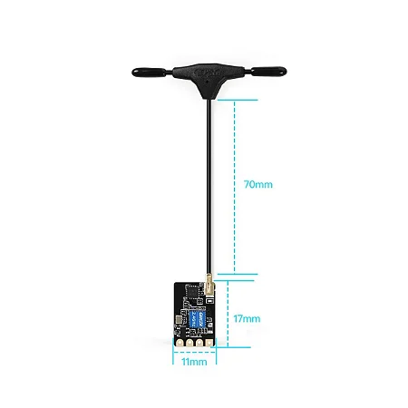 Receptor ELRS Geprc Nano 915Mhz - (70mm antena mini) )