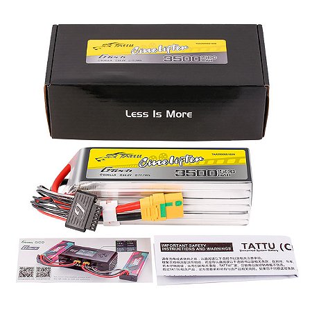 Bateria Lipo Tattu Tattu G-Tech 3500mAh 6S 150C  XT90-S Plug