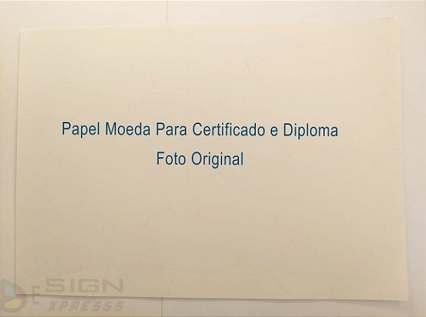 Papel Moeda A4 Para Você Imprimir Certificado PDF