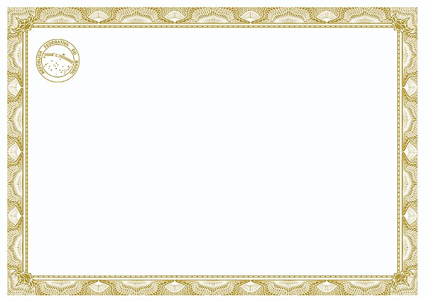 Papel Moeda Certificado A4 (Modelo 27 )