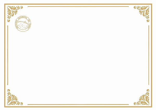 Papel Moeda Certificado A4 (Modelo 30 )