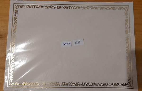 Papel Moeda Certificado A4 (Modelo 01 ) - LEIA A DESCRIÇÃO