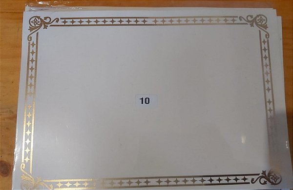 Papel Moeda Certificado A4 (Modelo 16 ) - LEIA A DESCRIÇÃO