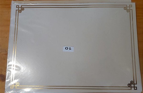 Papel Moeda Certificado A4 (Modelo 12 ) - LEIA A DESCRIÇÃO