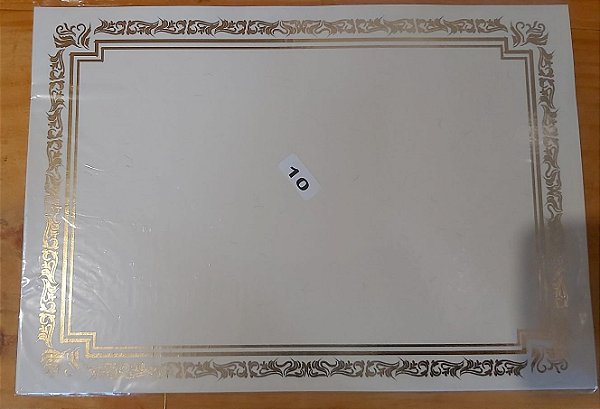 Papel Moeda Certificado A4 (Modelo 17 ) - LEIA A DESCRIÇÃO