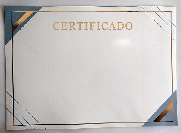 Papel Moeda Para Certificado Com Hotstamp Ouro - Mod.03
