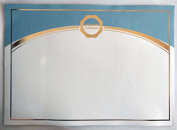 Papel Moeda Para Certificado Com Hotstamp Ouro - Mod.05