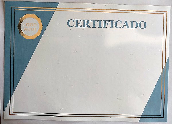 Papel Moeda Para Certificado Com Hotstamp Ouro - Mod.06