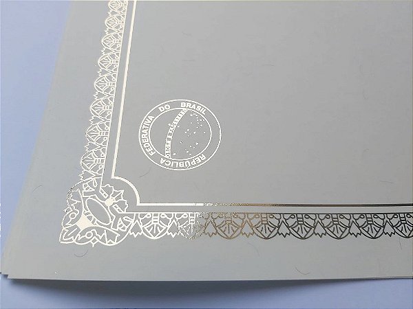 Papel Moeda Certificado A4 (Modelo 22 ) - Promoção