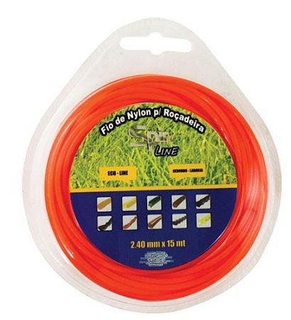 Fio de Nylon 2,40mm Redondo Blister 15 Metros