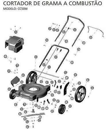 Peças de Reposição Cortador de Grama Combustão Tramontina CC50M