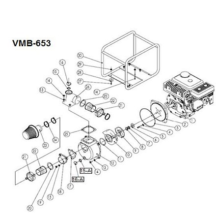 Kit Peças Motobomba Vulcan VMB653