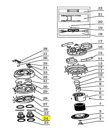 Motor 1200W Aspirador Pó Tekna Work60 220v