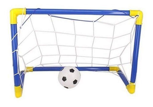 Kit Futebol Infantil Bomba + Bola + Traves Azul / WB5841-1
