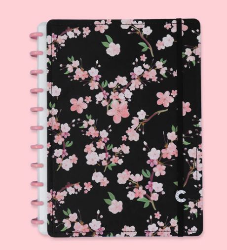 Caderno By Gocase Classical Rose Black A5