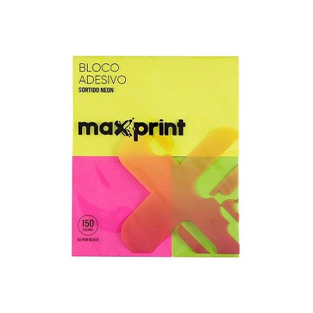 Bloco Sortido Neon Maxprint