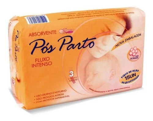 Absorvente Pós Parto Com Ultragel Karisma C/ 15 Un