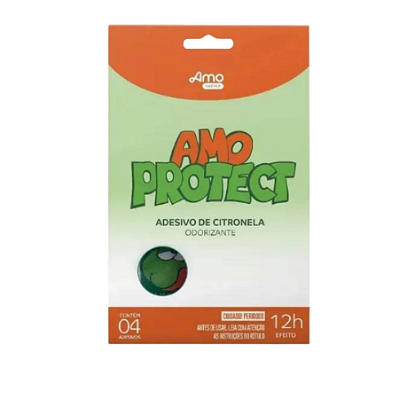 Repelente Adesivo Para Roupa Citronela | Amo Protect 4un