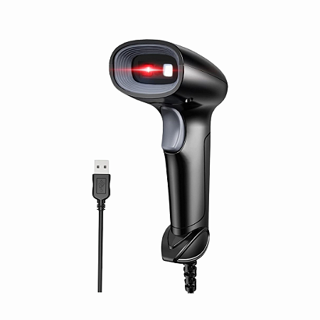 Leitor De Código De Barras Produtos Ean Usb Com Suporte