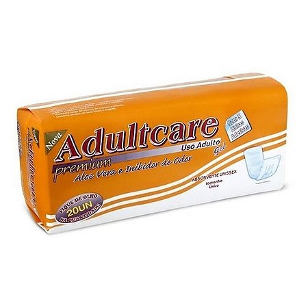 Absorvente Geriátrico Unissex Adultcare Premium Gel 20 Unidades