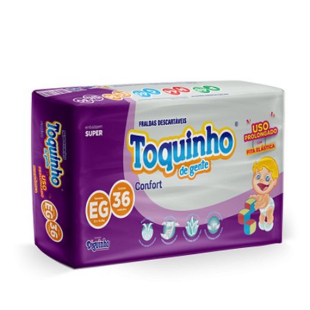Fralda Infantil Toquinho de Gente Confort XG 36 Unidades