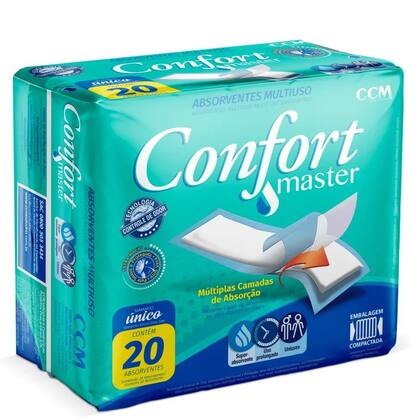 Absorvente Geriátrico Multiuso Confort Master CCM Tamanho Único 20 Unidades