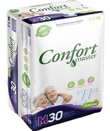 Fralda Geriátrica Confort Master CCM Tamanho M 30 Unidades