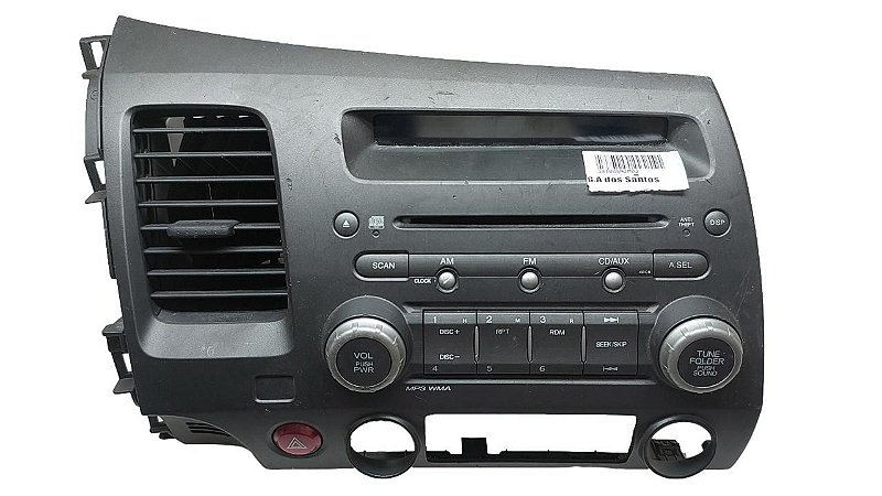 Radio Som Automotivo Honda Civic 07/11 Original 39100SNJM03