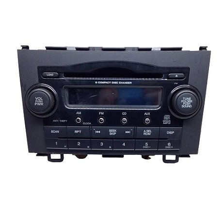 Radio Central Multimidia Honda Crv 08/11 Orig. 39100swac004