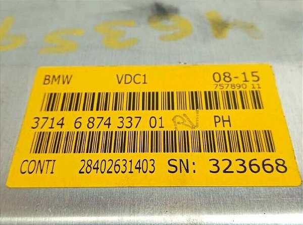 37146895714 MODULO VDC SUSPENSAO BMW 37146874337