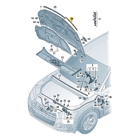 PROTECAO CONTRA IMPACTO LE AUDI Q5 17>>> 80A823125