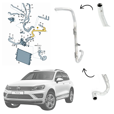 TUBO DE AGUA RETORNO VW TOUAREG 4.2 079121065BB