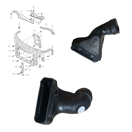 Cotovelo Plástico Saída Agua Painel Capo  Vw 5U0805355