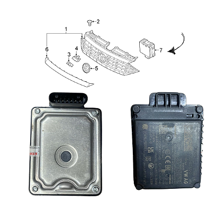 Modulo Distância Radar  Vw 2017/2026 2Q0907561J