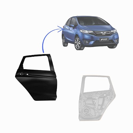 PORTA TRASEIRA DIREITA HONDA FIT 2017 A 2019 675105TNM00ZZ