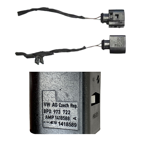 8P0973722 Conector de Chicote Elétrico VW 2004>>2026