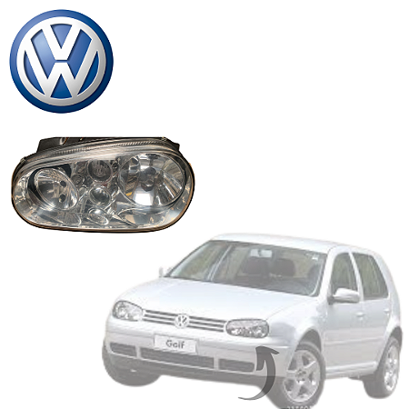Farol Lado Esquerdo Golf Sapao 1998-2003 1J1941017K