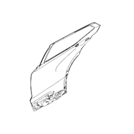 H21535RAMA Porta Traseira Esquerda Kicks 2017>>2021