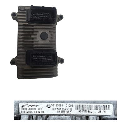 53123098 MODULO INJECAO FIAT 500 2014 1.4 8V EVO  IWA 7GF.5C