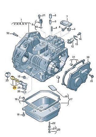 Tampão respiro óleo câmbio Orig. Golf Jetta 05/14 01M321432A