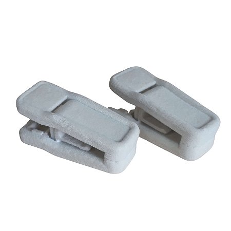 Presilha para cabides de veludo Bege - KIT com 5 pares
