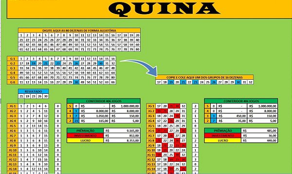 Planilha Lotofacil - Fechamento de 20 Dezenas em Jogos de 16 Numeros -  Canal do Puga